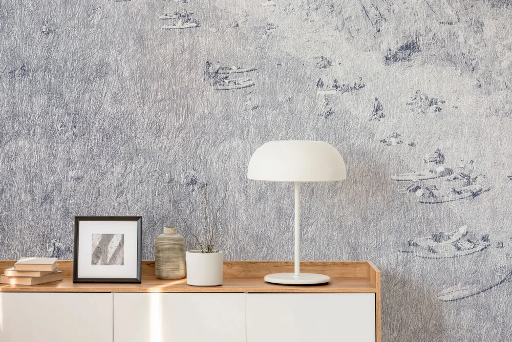 Tapestries - Cassis Marine Panoramic Wallpaper - LE PAPIERS DE NINON