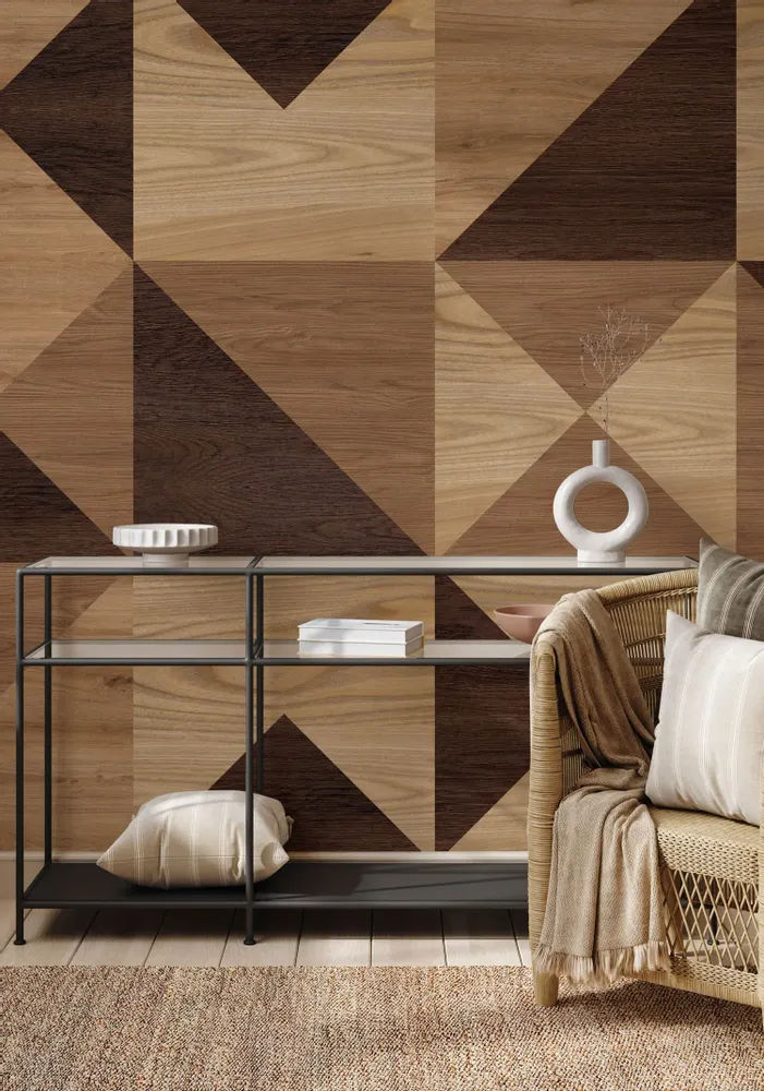 Tapestries - Panoramic wallpaper Heart of Wood - LE PAPIERS DE NINON