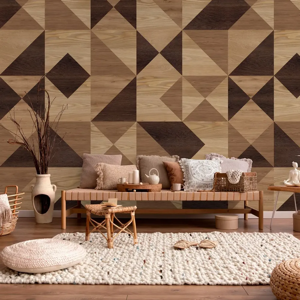 Tapestries - Panoramic wallpaper Heart of Wood - LE PAPIERS DE NINON