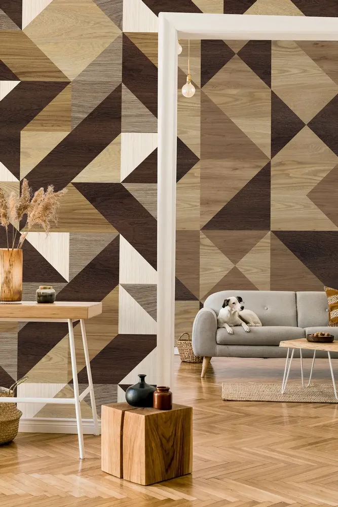 Tapestries - Panoramic wallpaper Heart of Wood - LE PAPIERS DE NINON