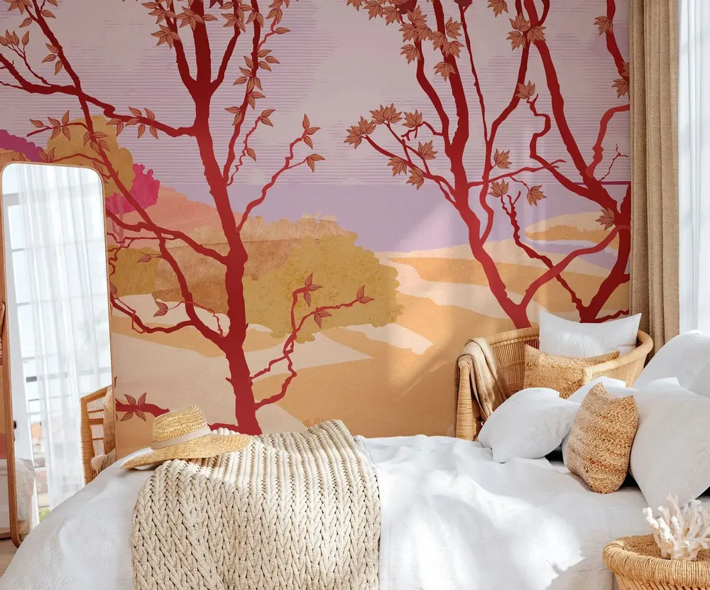 Tapisseries - Papier peint panoramique Rivage ambre? - LE PAPIERS DE NINON