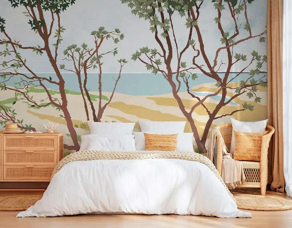 Tapisseries - Papier peint panoramique Douceur Marine - LE PAPIERS DE NINON