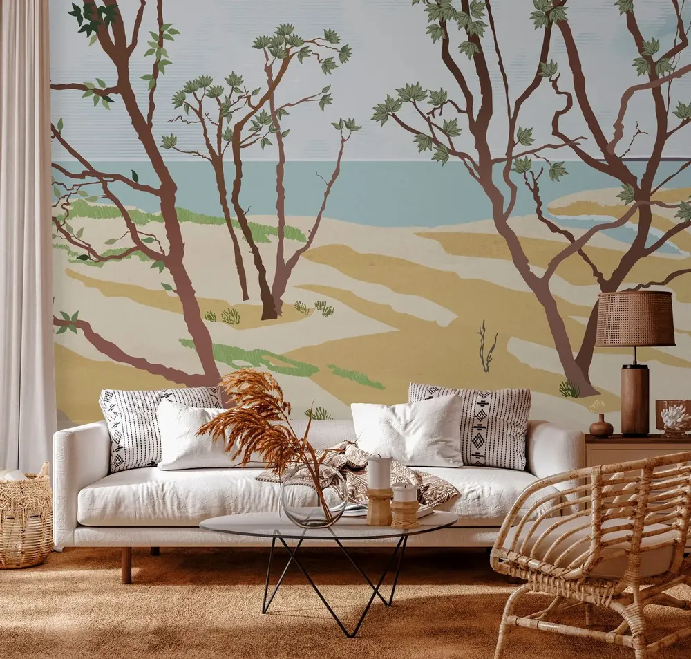 Tapisseries - Papier peint panoramique Douceur Marine - LE PAPIERS DE NINON