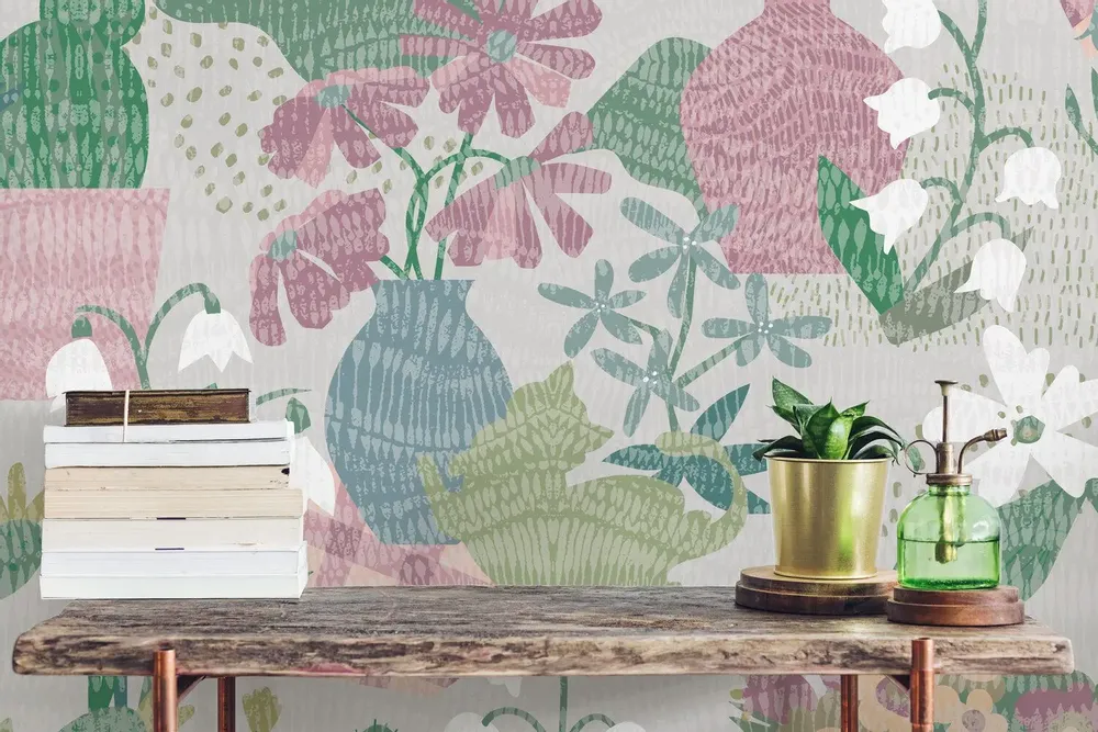 Tapisseries - Papier peint panoramique Charivari de muguets - LE PAPIERS DE NINON