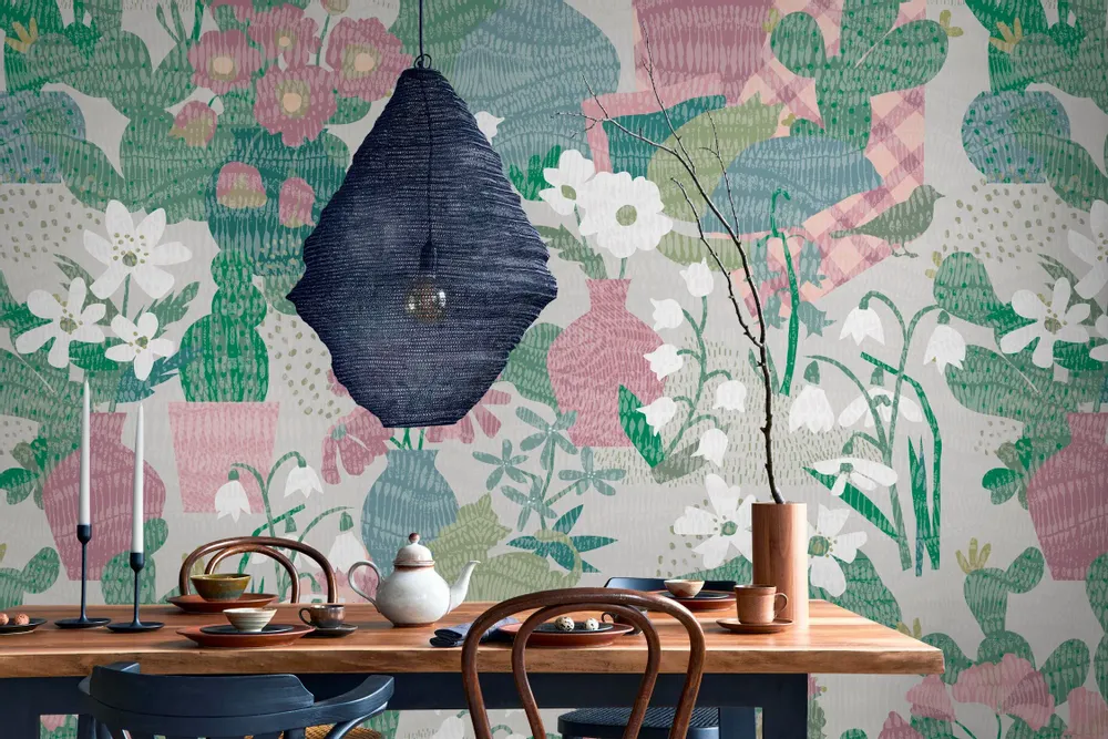 Tapisseries - Papier peint panoramique Charivari de muguets - LE PAPIERS DE NINON