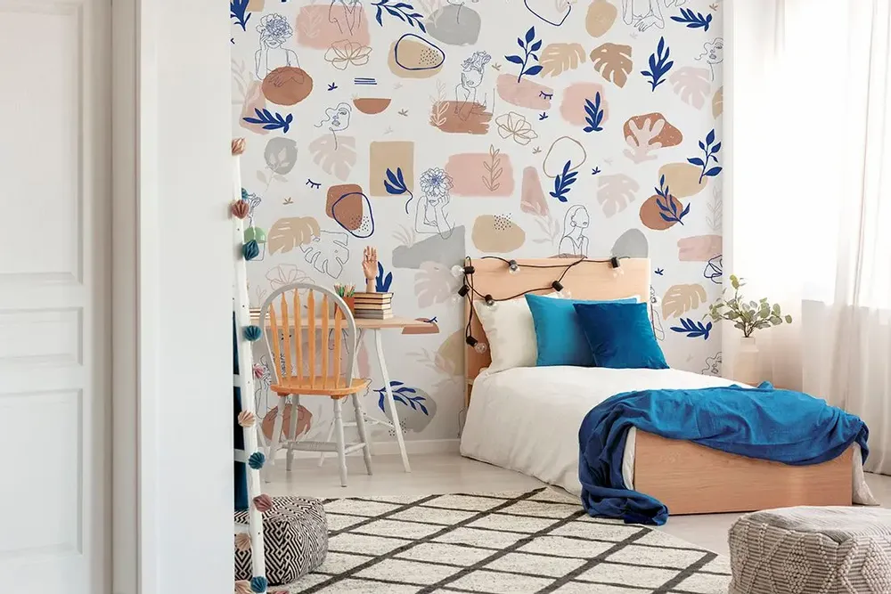 Tapestries - Jade panoramic wallpaper - LE PAPIERS DE NINON