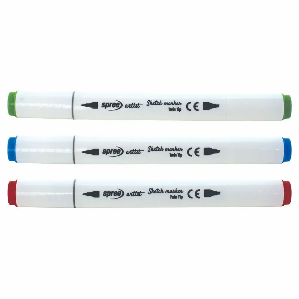 Accessoires pour puériculture - Coffret Artist : 80 Marqueurs Sketch à Double Pointe - SPREE