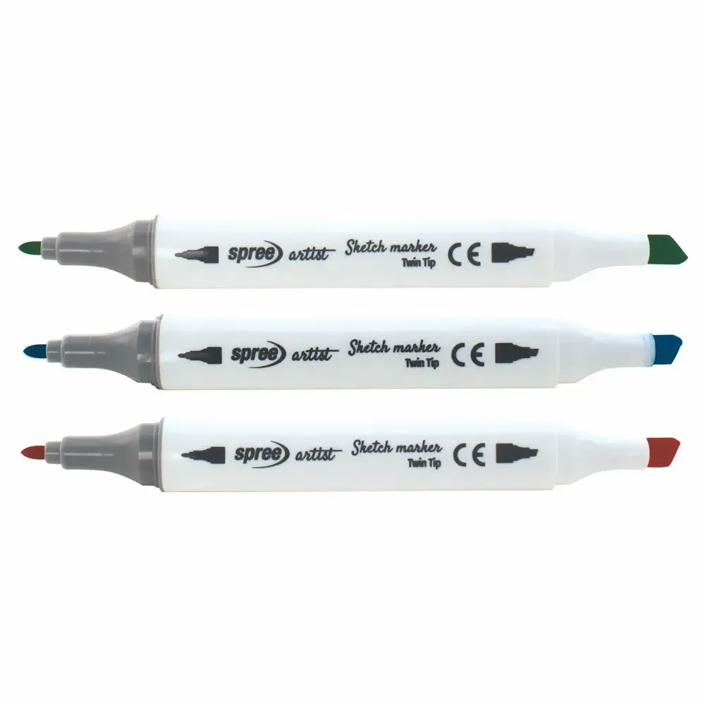 Accessoires pour puériculture - Coffret Artist : 80 Marqueurs Sketch à Double Pointe - SPREE