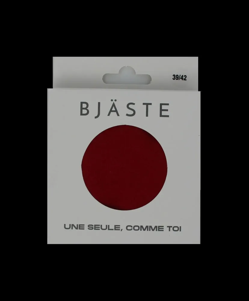 Socks - Bio Cotton Solid Color Single Crew Sock: RED (not pair, only 1 piece) - BJÄSTE