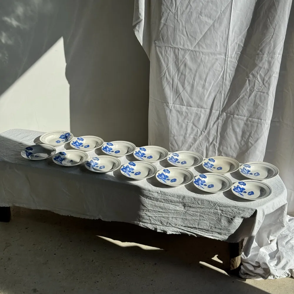 Assiettes au quotidien - Lot de 14 assiettes creuses anciennes Moulin des Loups Hamage - OFFICE OBJETS