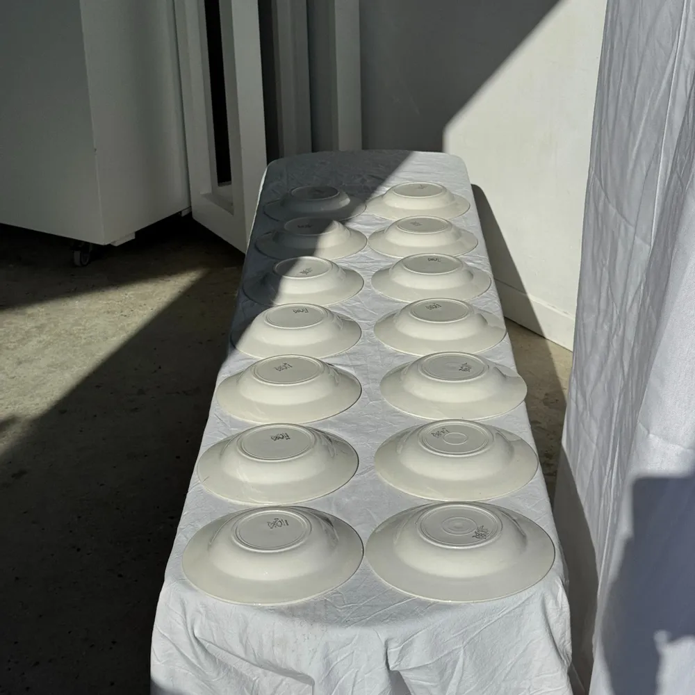 Assiettes au quotidien - Lot de 14 assiettes creuses anciennes Moulin des Loups Hamage - OFFICE OBJETS