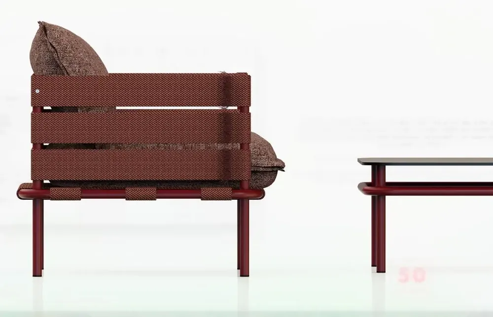 Canapés de jardin - AMA-  Ensemble en aluminium contemporain - FIAM SRL