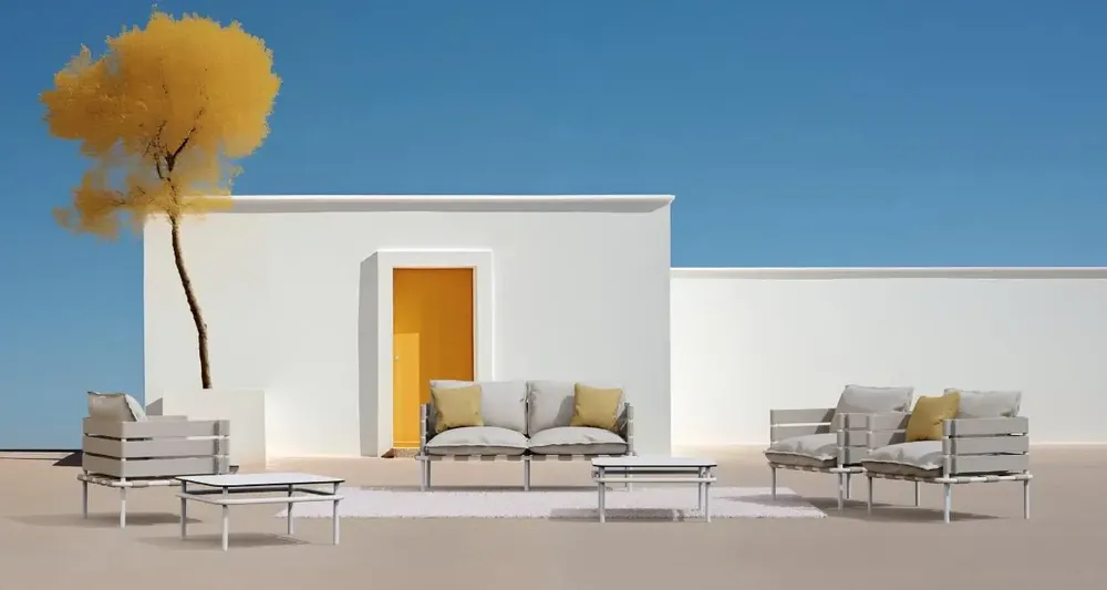 Canapés de jardin - AMA-  Ensemble en aluminium contemporain - FIAM SRL