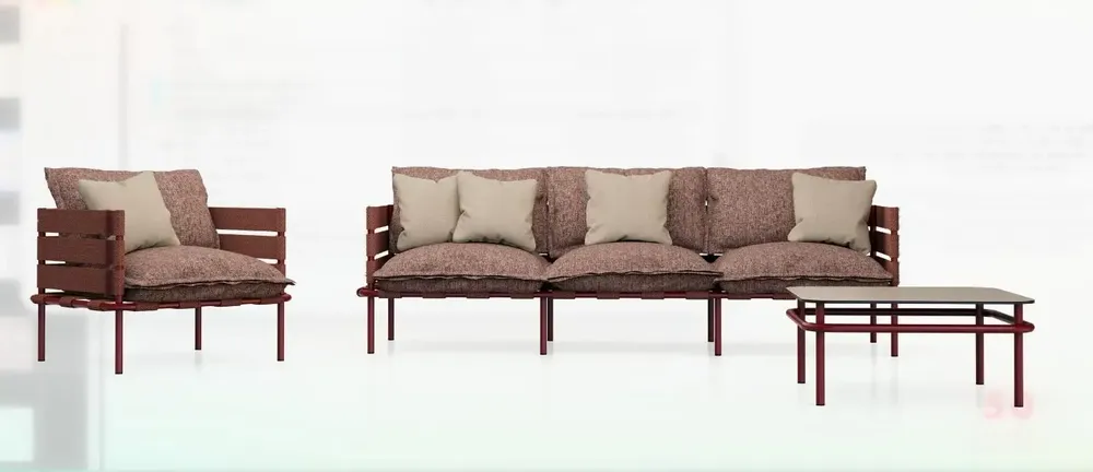 Canapés de jardin - AMA-  Ensemble en aluminium contemporain - FIAM SRL