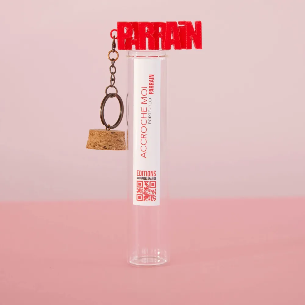 Cadeaux - Porte-clés à message – PARRAIN - MAUVAISES GRAINES