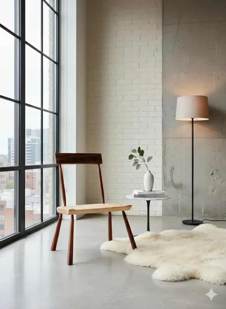 Chaises - Chaise à piquets de collection - EMBRASSEZ ENTRE LE NORD ET LE SUD - GIUSEPPE DEEPAK BENTI