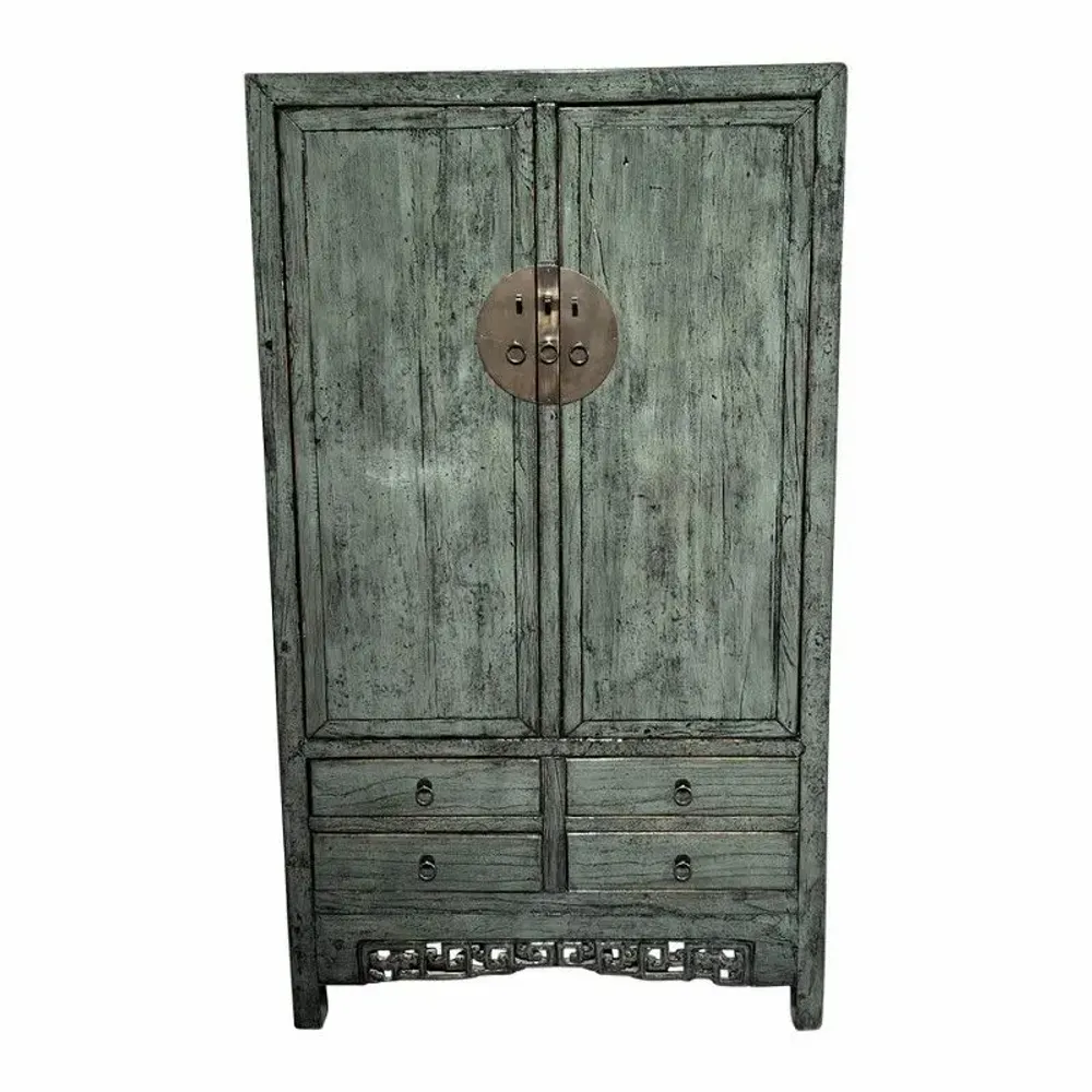 Wardrobe - Old and unique lacquered high cabinet - PAGODA INTERNATIONAL