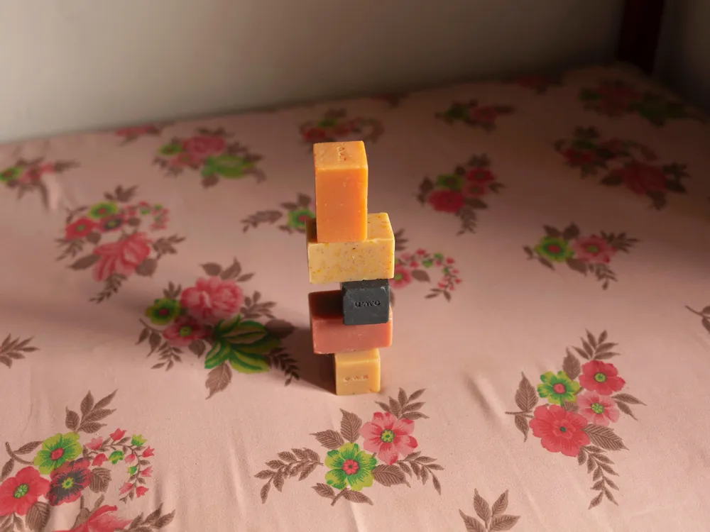 Soaps - Saffron Almond goat milk soap bar - O.W.N