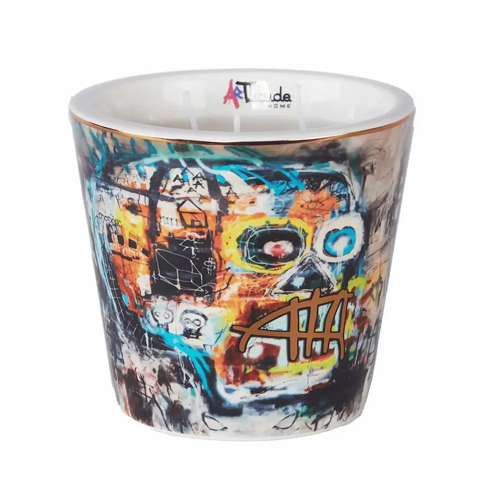 Candles - Calavera (Spicy Rose-Oud-Sandalwood) - Scented Ceramic Candle - 10cm - ARTITUDE HOME