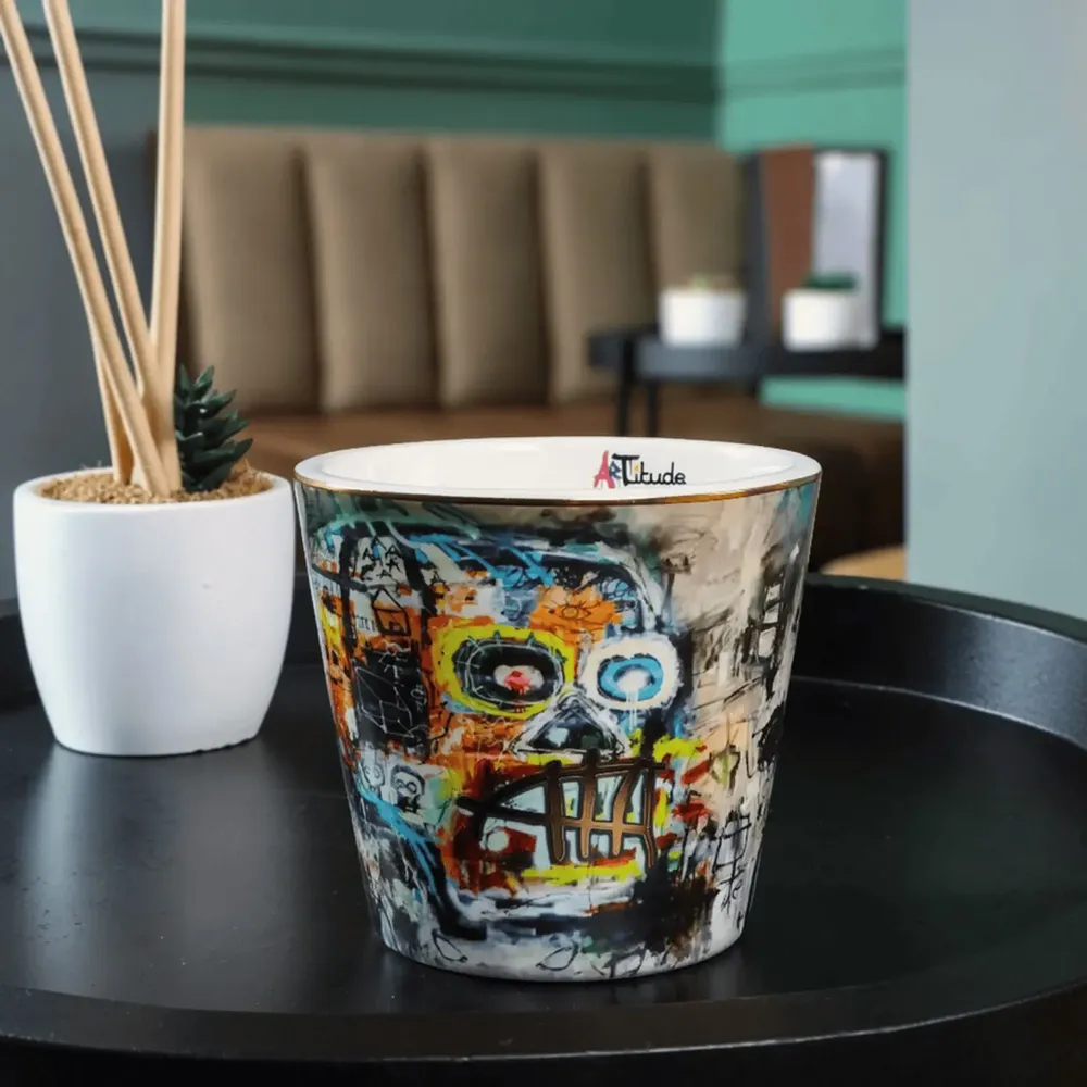 Candles - Calavera (Spicy Rose-Oud-Sandalwood) - Scented Ceramic Candle - 10cm - ARTITUDE HOME