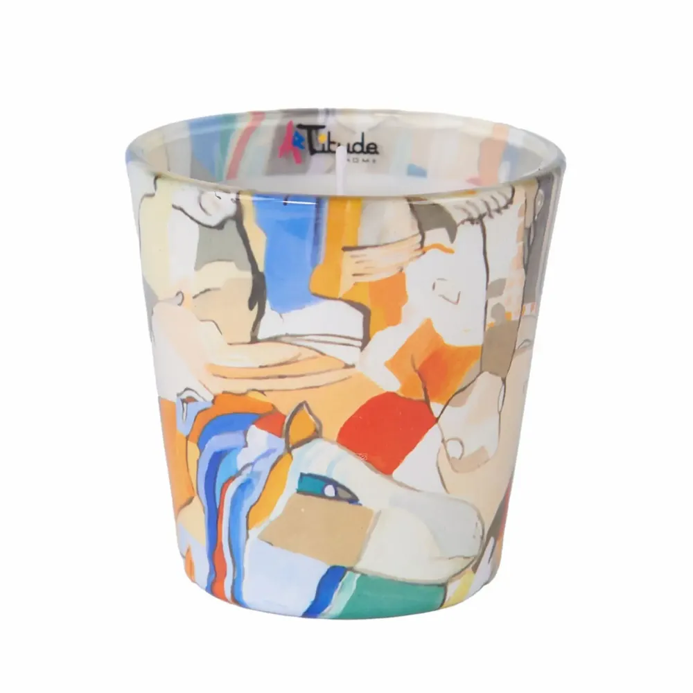 Bougies - Caballos (Citron vert, Cèdre, Musc) - Bougie parfumée en verre - 7,5 cm - ARTITUDE HOME