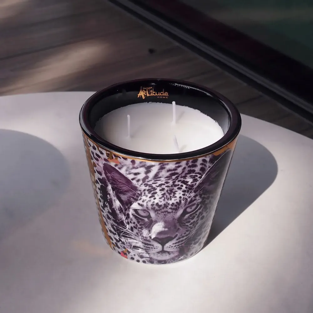 Bougies - Savannah Nights (Santal-Vétiver-Ambre) - Bougie parfumée en céramique - 10 cm - ARTITUDE HOME