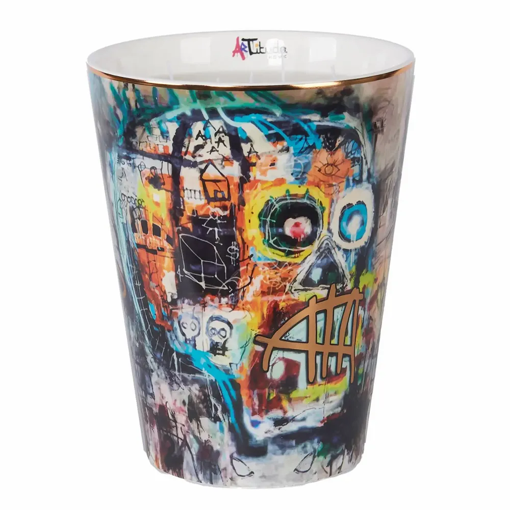 Bougies - Calavera (Rose épicée, oud et santal) - Bougie parfumée en céramique - 24 cm - ARTITUDE HOME