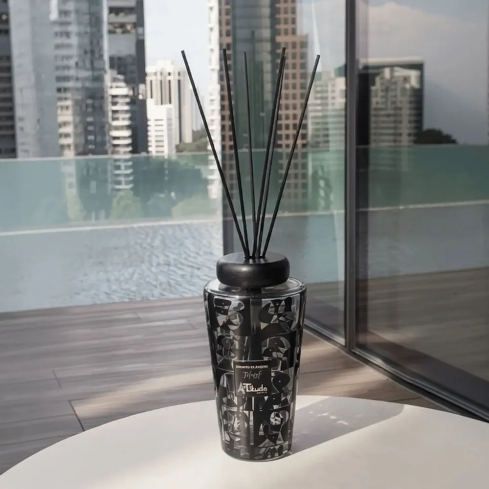 Diffuseurs de parfums - Mosaico En Ajedrez (Cuir-Musc-Ambre) - Diffuseur en Verre Parfumé - 1000ml - ARTITUDE HOME