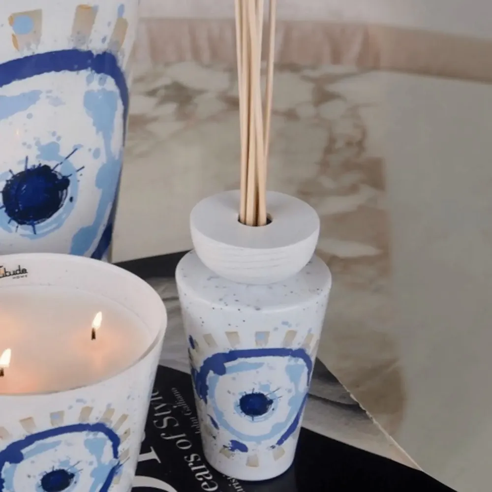 Diffuseurs de parfums - Mal De Ojo (Sel marin, sauge, bois flottant) - Diffuseur en verre parfumé - 200 ml - ARTITUDE HOME