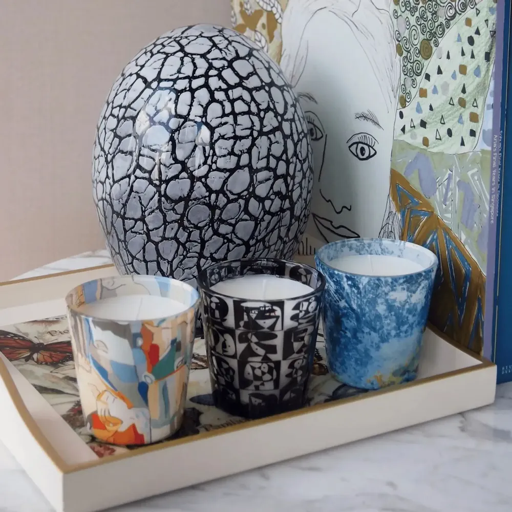 Bougies - Coffret cadeau de 3 bougies en verre Arte Latino - ARTITUDE HOME