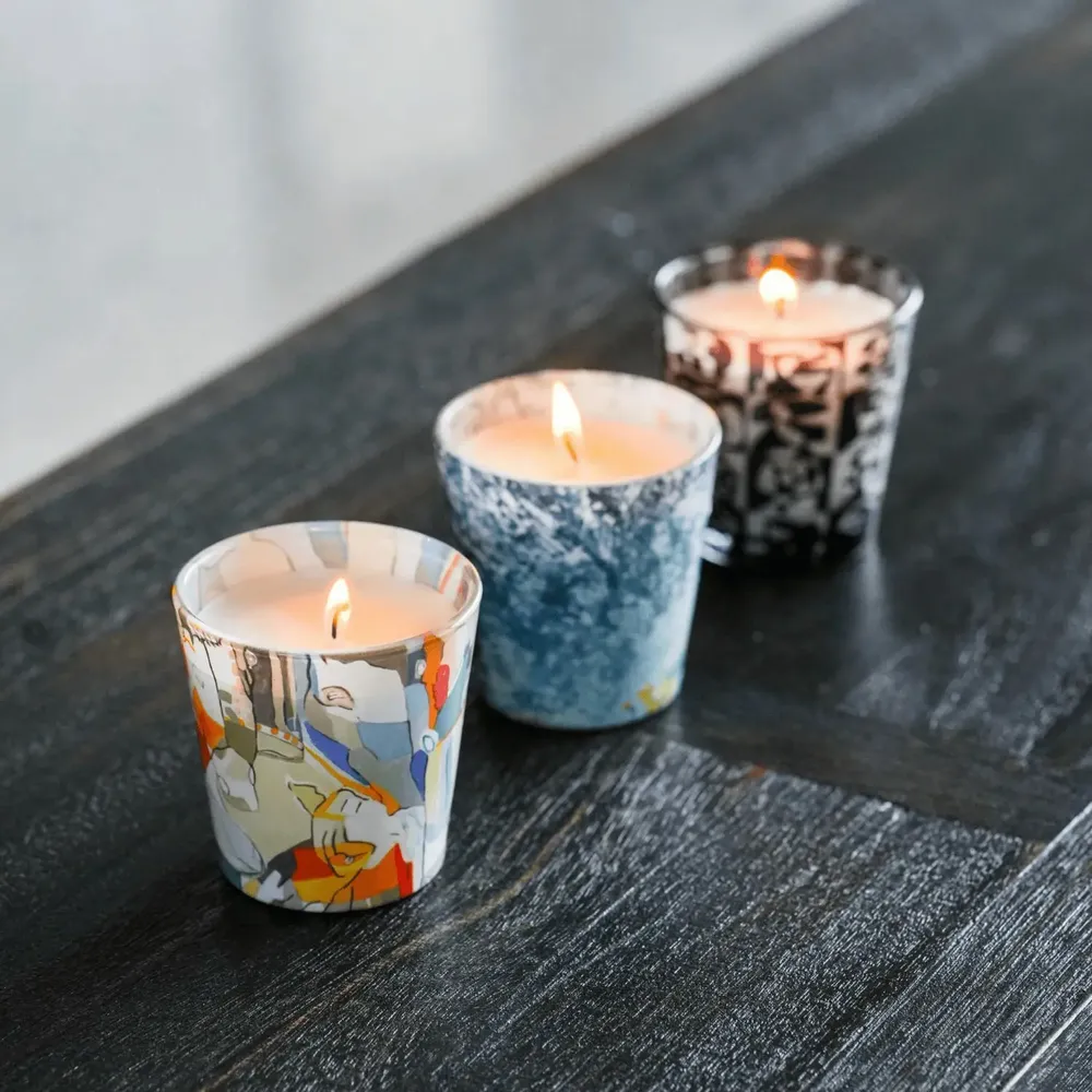 Bougies - Coffret cadeau de 3 bougies en verre Arte Latino - ARTITUDE HOME