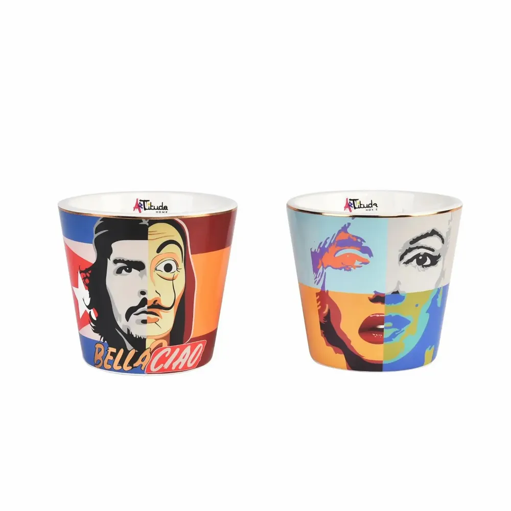 Bougies - Coffret cadeau de 2 bougies en céramique Iconic Flames Duo - ARTITUDE HOME