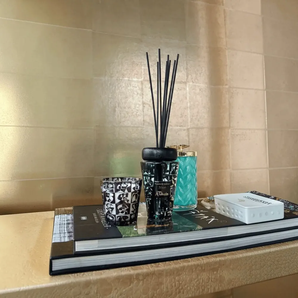 Bougies - Coffret cadeau diffuseur de bougies en verre Mosaico En Ajedrez - ARTITUDE HOME