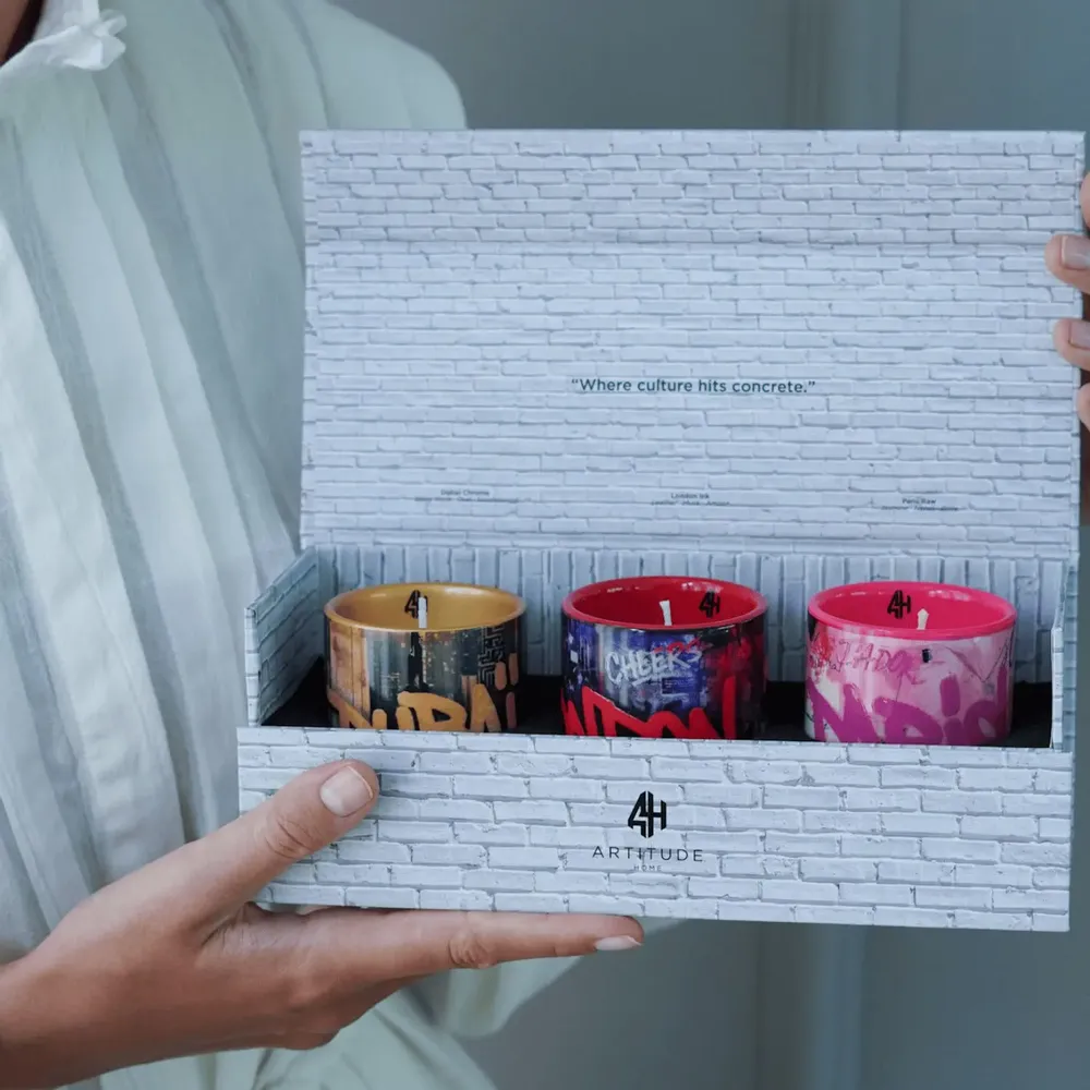 Candles - Coolest Cities Ceramic Candle Gift Set（set of 3x7.5cm） - ARTITUDE HOME