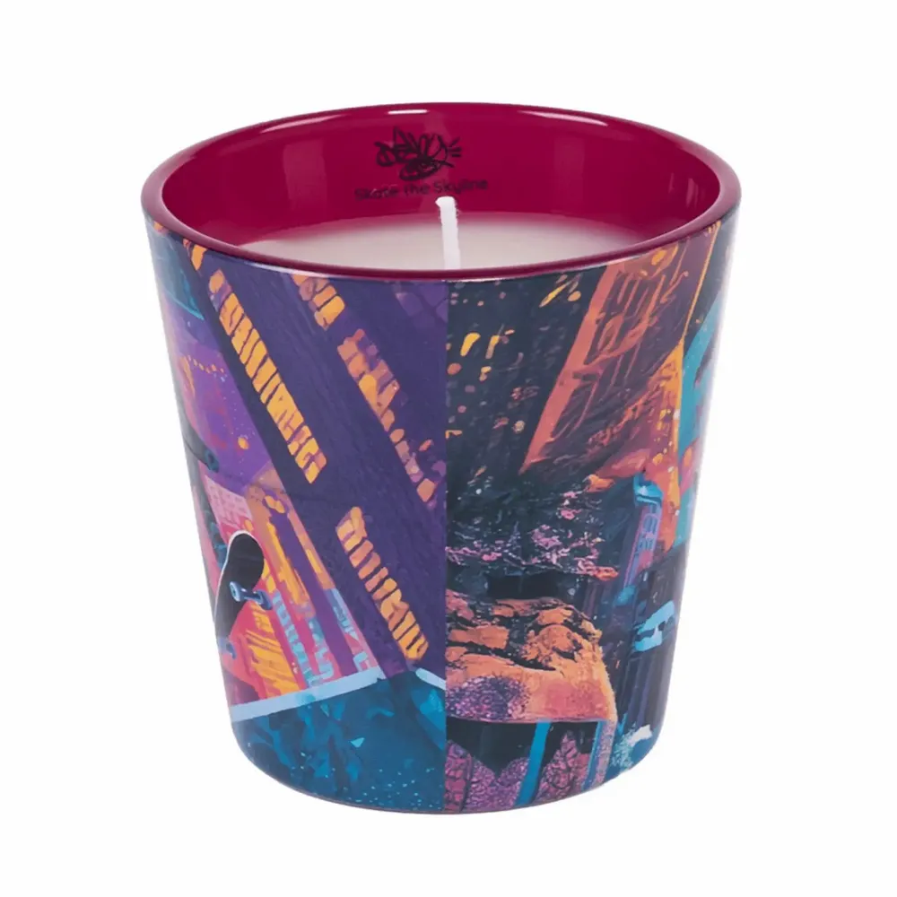 Candles - Skate the Skyline (Pink Pepper-Sweet Chestnut-Vanilla)-Glass Scented Candle-7.5cm - ARTITUDE HOME