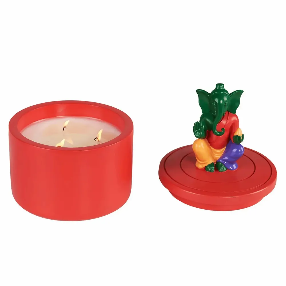 Candles - Arte Ganesha-White Lily-Sandalwood-Musk-Scented Candle - ARTITUDE HOME