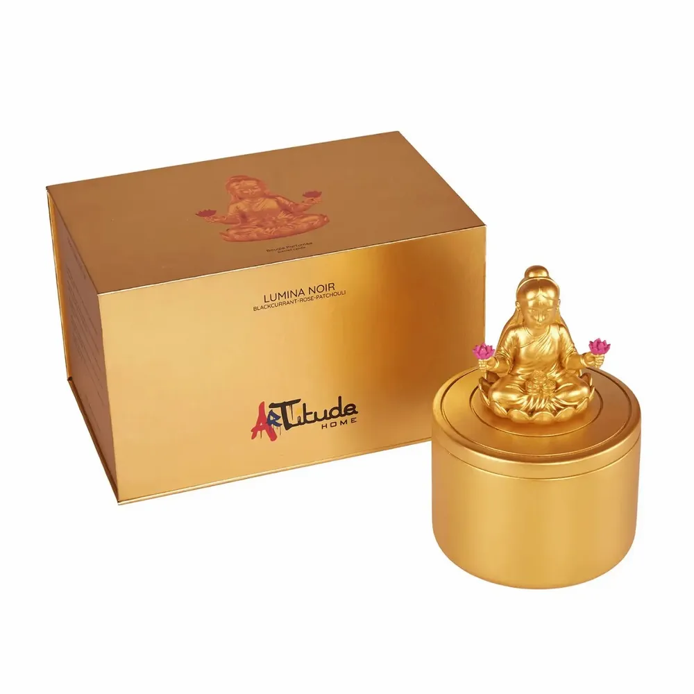 Candles - Lumina Noir-Blackcurrant-Rose-Patchouli-Scented Candle-17cm - ARTITUDE HOME