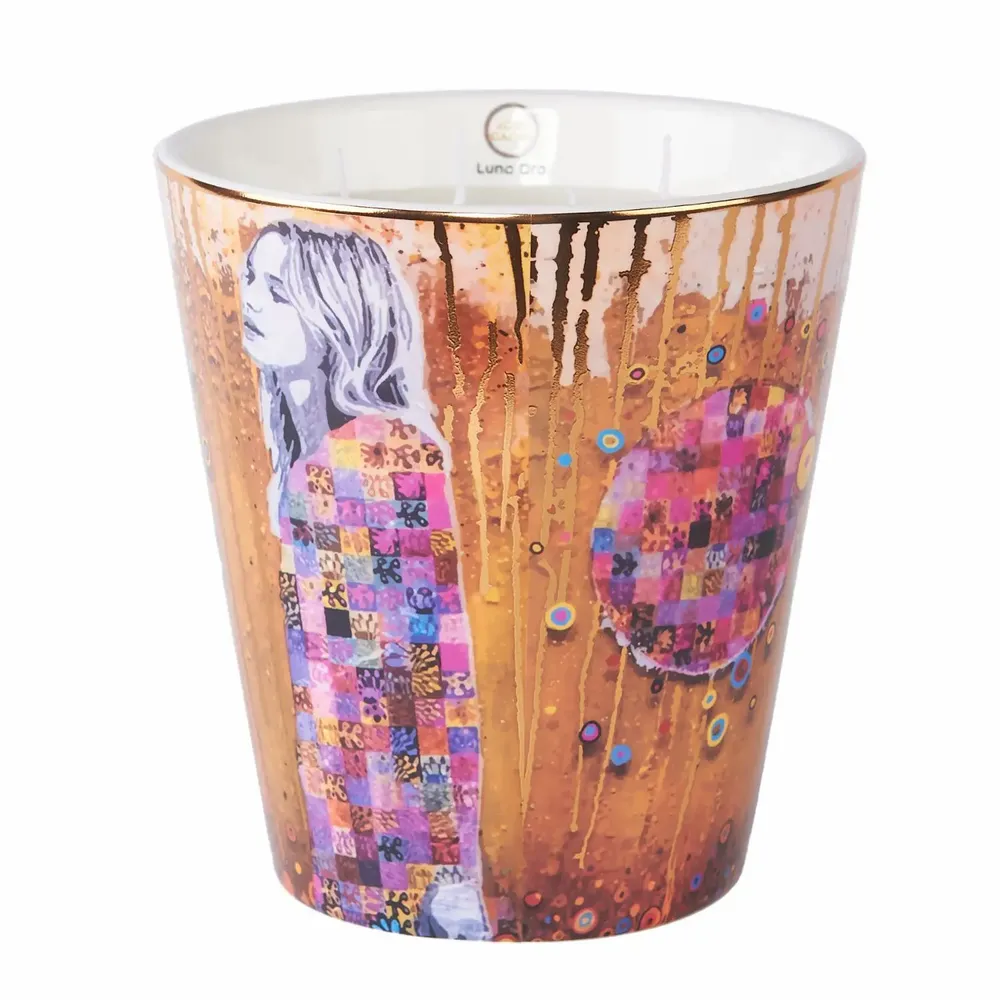 Candles - Luna Oro (Jasmine-Neroli-Rose) - Scented Ceramic Candle - 16cm - ARTITUDE HOME