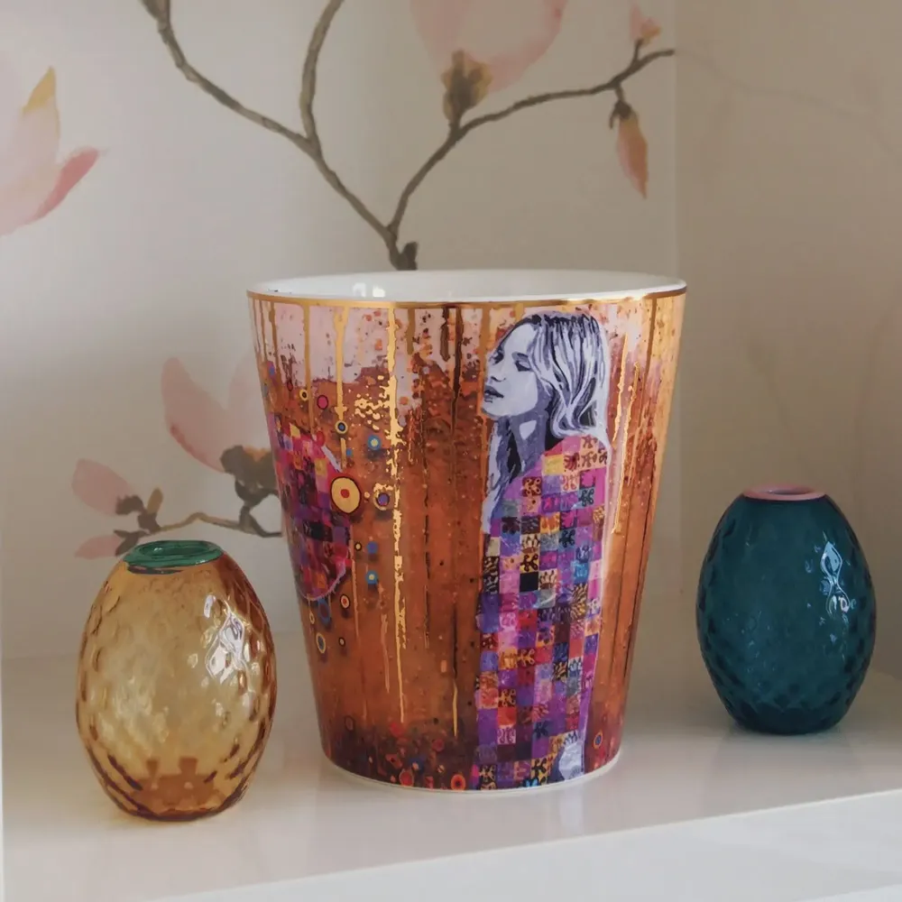 Candles - Luna Oro (Jasmine-Neroli-Rose) - Scented Ceramic Candle - 16cm - ARTITUDE HOME