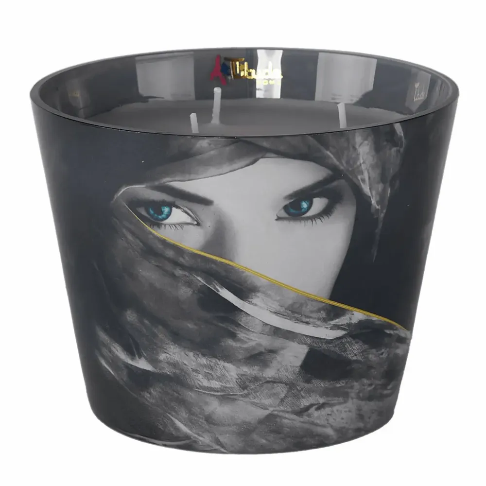 Bougies - Yeux d'Arabie (Rose épicée, oud, santal) - Bougie parfumée en verre - 10 cm - ARTITUDE HOME