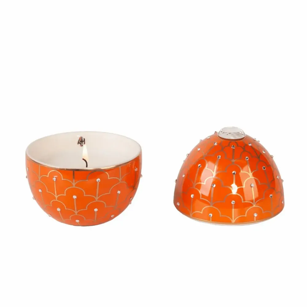 Bougies - MARIGOLD GEM - Bougie parfumée en forme d'œuf, petit format, au lys blanc, au santal et au musc. - ARTITUDE HOME