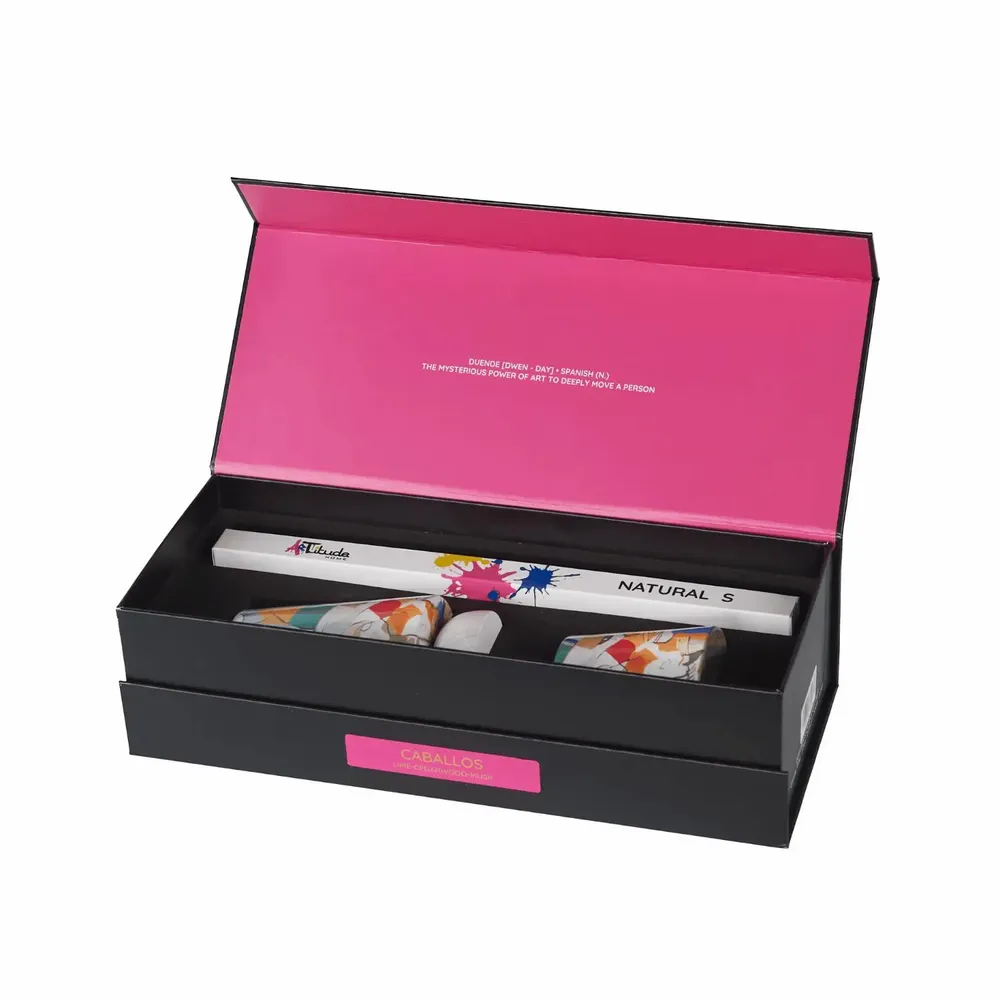 Bougies - Coffret cadeau diffuseur de bougies en verre Caballos - ARTITUDE HOME