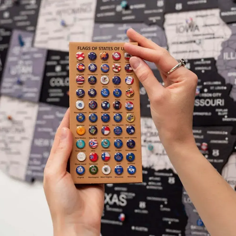 Autres décorations murales - Carte 3D en bois des États-Unis - Nordik L Prime Plus - ENJOY THE WOOD