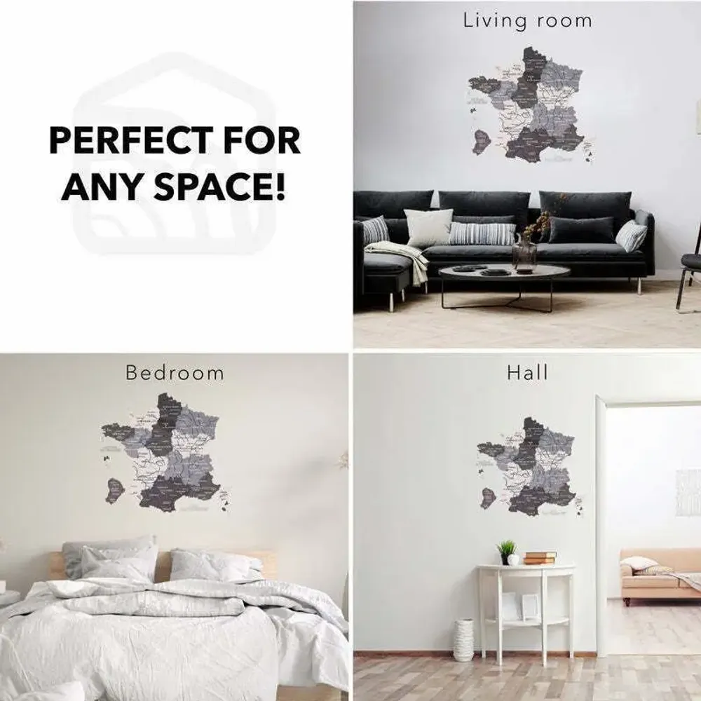 Other wall decoration - Wooden Map of France - Nordik M Prime - ENJOY THE WOOD