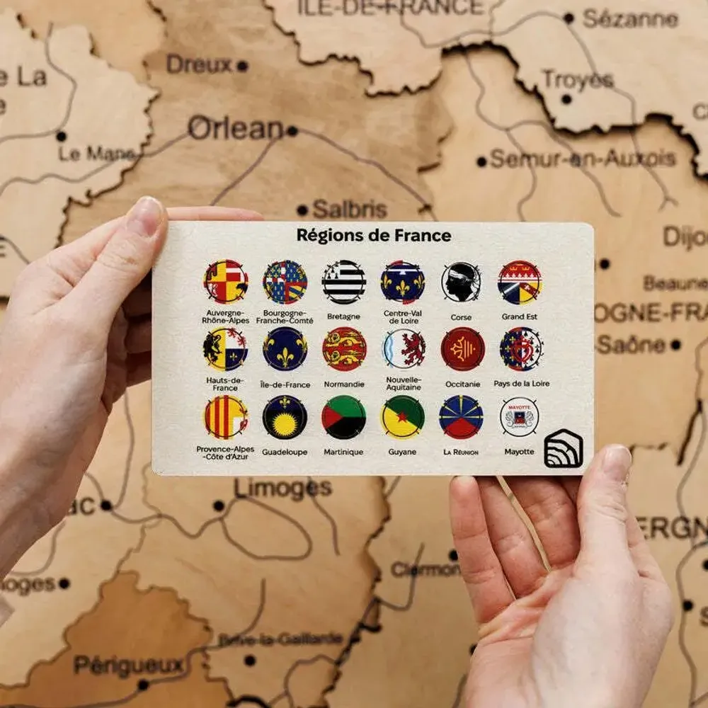 Objets de décoration - Épingles de drapeau français - ENJOY THE WOOD