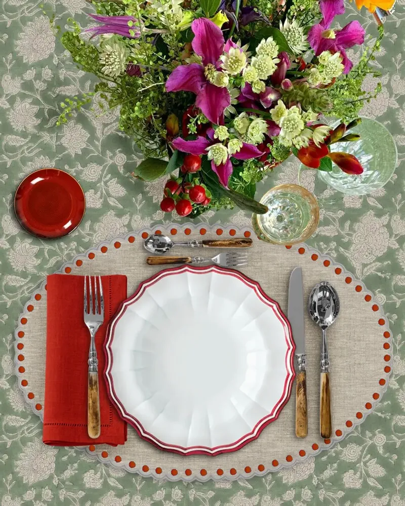 Placemats - GSTAAD LINEN PLACEMAT - LA CUCA