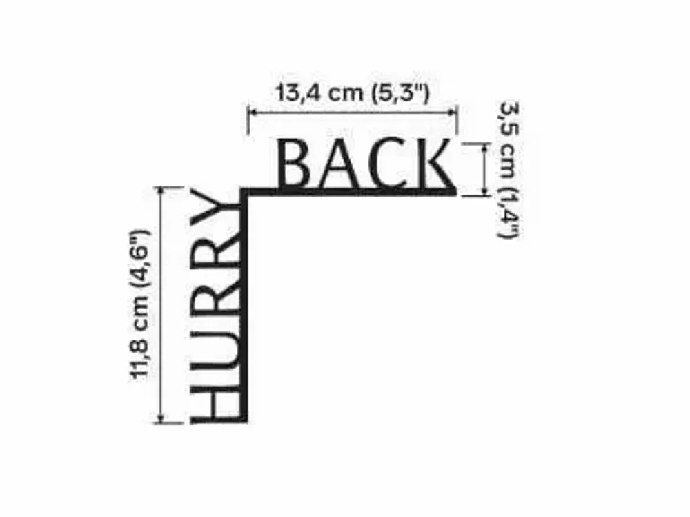 Objets de décoration - Citation d’angle en bois – « Reviens vite » - ENJOY THE WOOD