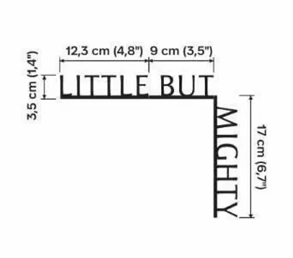 Objets de décoration - Citation d’angle en bois – « Petit mais puissant » - ENJOY THE WOOD