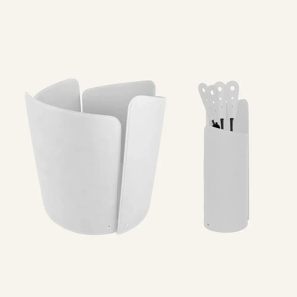 Design objects - Designer fireplace accessories in steel and leather ZEFIR - LIMAC DESIGN