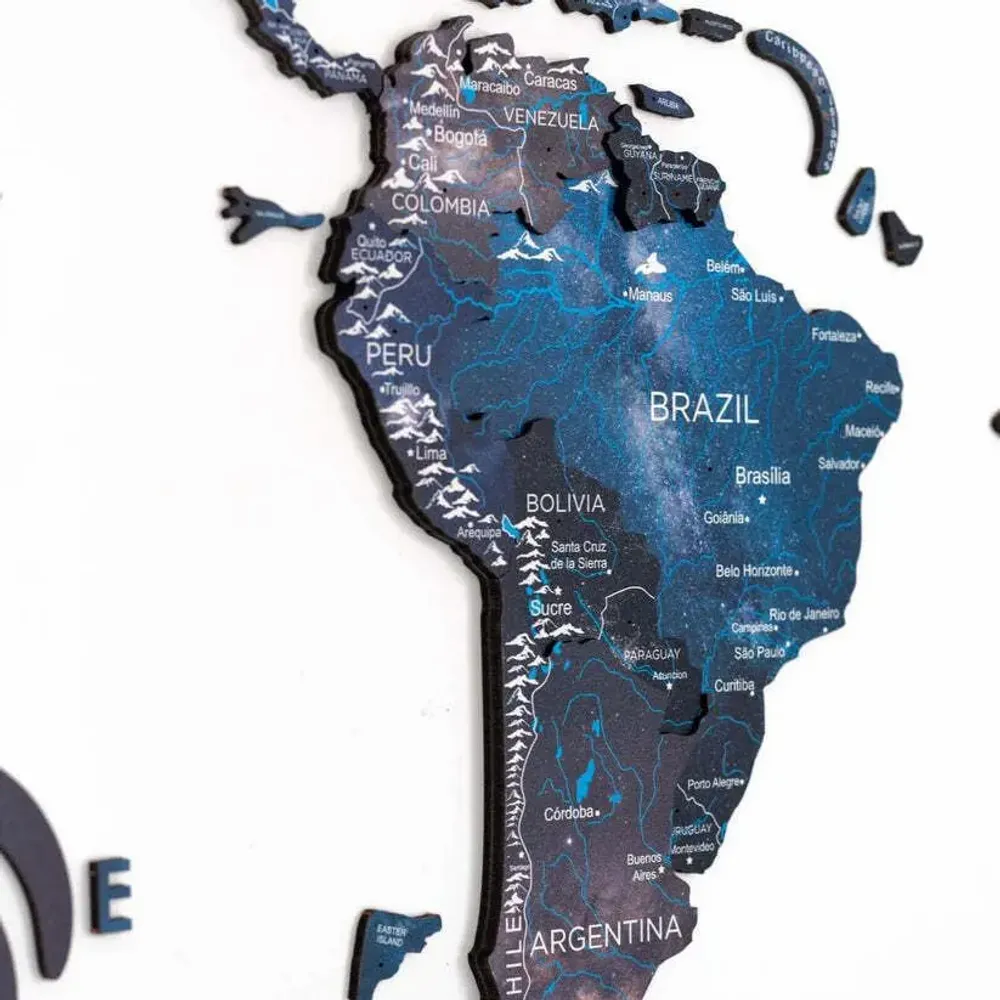 Other wall decoration - 3D Wooden World Map Prime Space 3XL - ENJOY THE WOOD